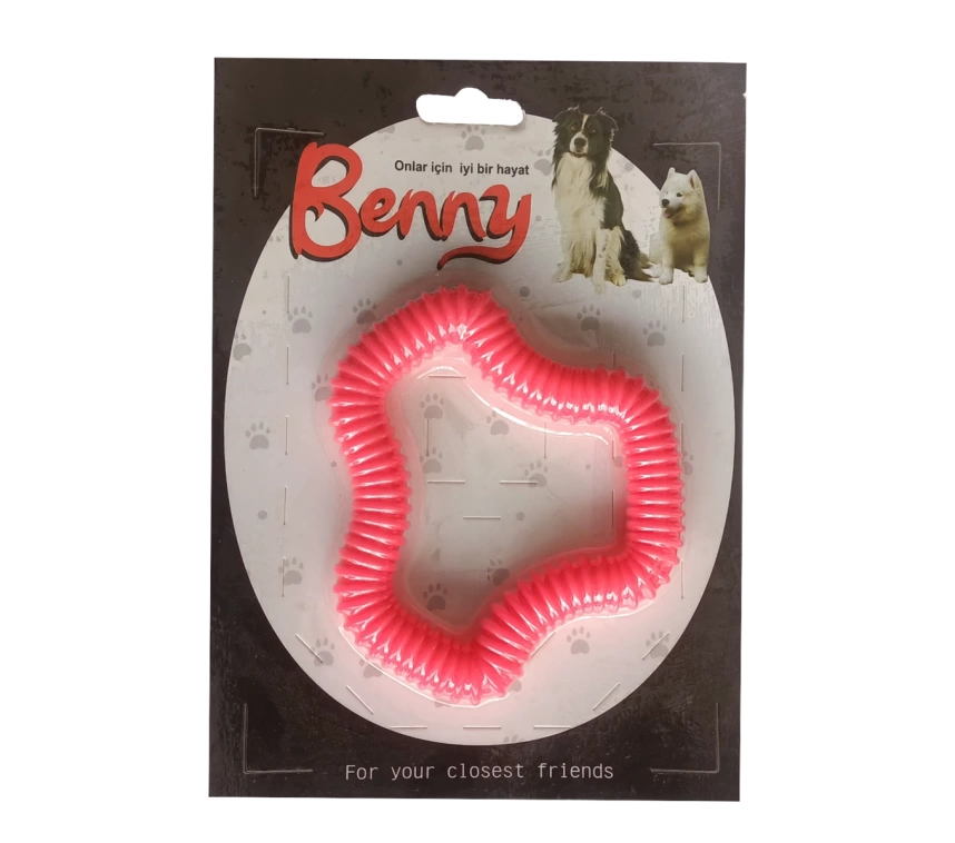 Benny Köpek Oyuncağı Sert 11 x 10 cm Kırmızı