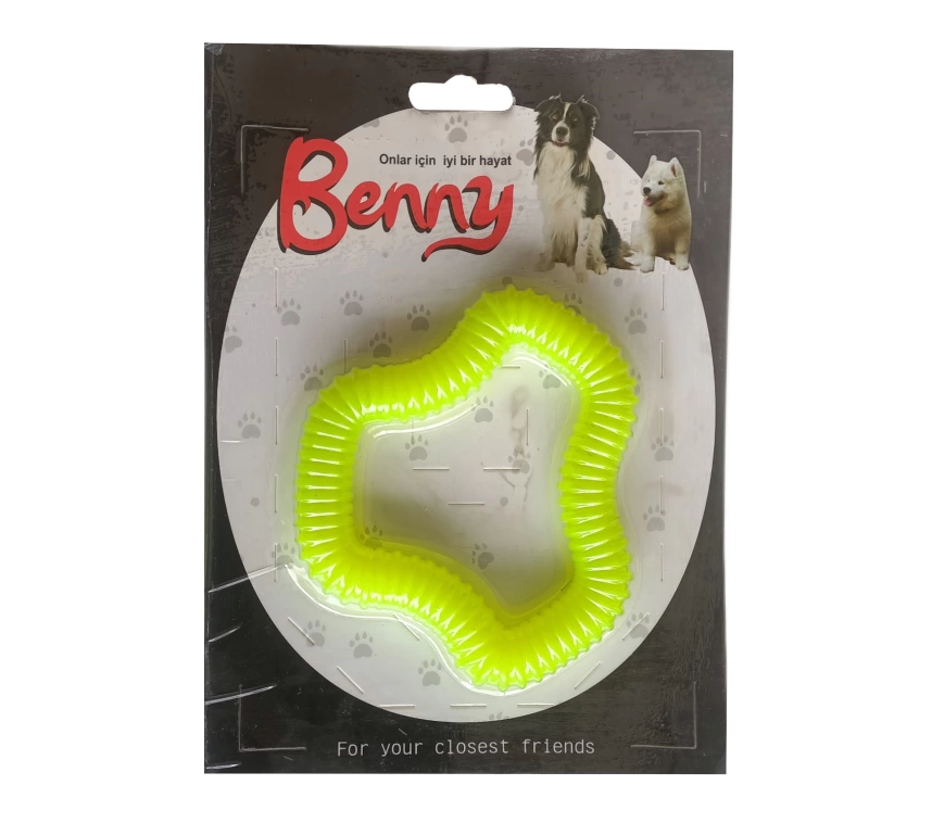 Benny Köpek Oyuncağı Sert 11 x 10 cm Neon Yeşil