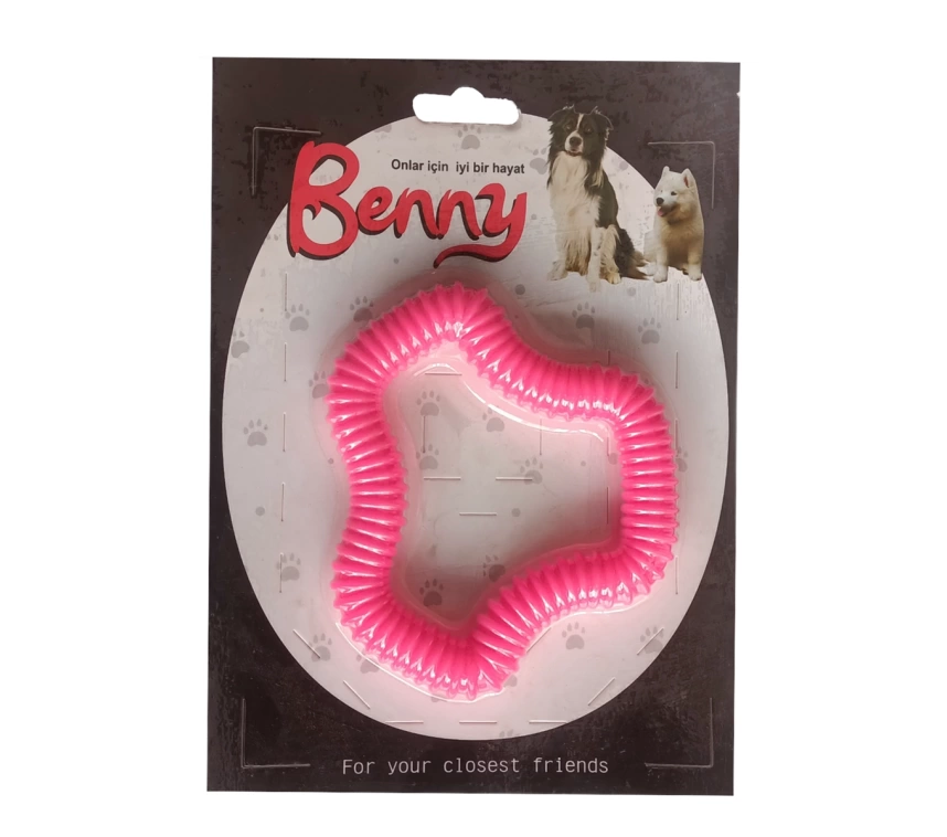 Benny Köpek Oyuncağı Sert 11 x 10 cm Pembe