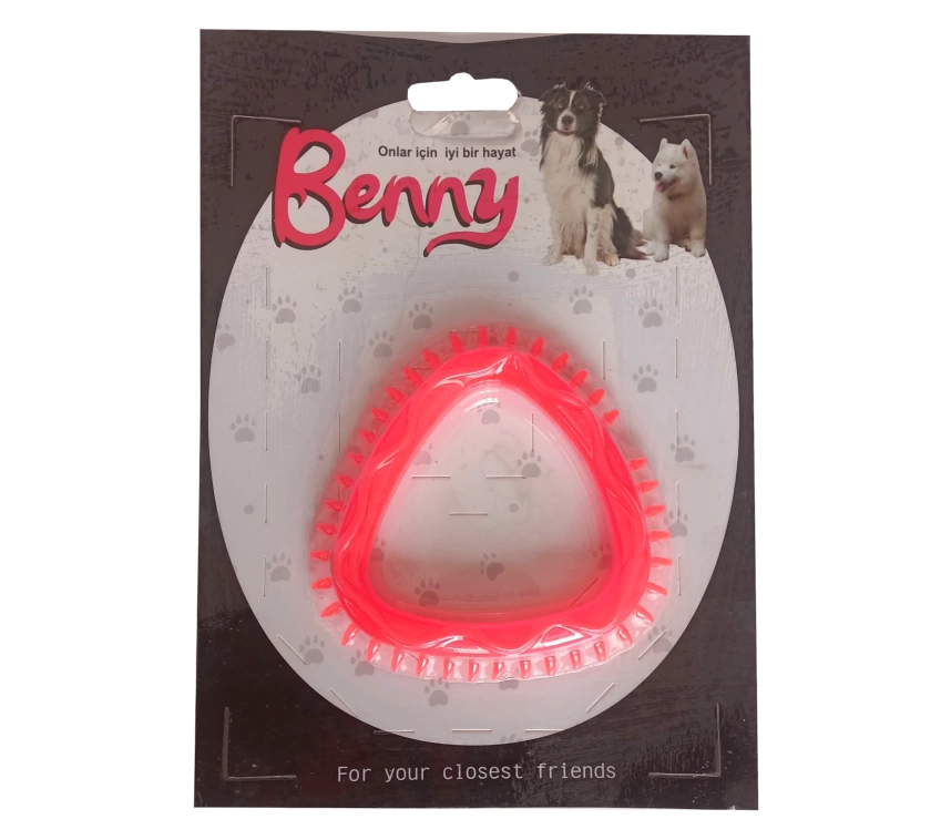 Benny Köpek Oyuncağı Üçgen 8 x 8.5 cm Kırmızı