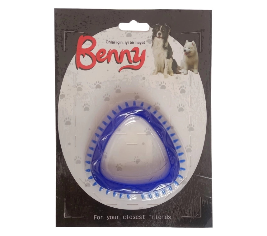Benny Köpek Oyuncağı Üçgen 8 x 8.5 cm Mavi
