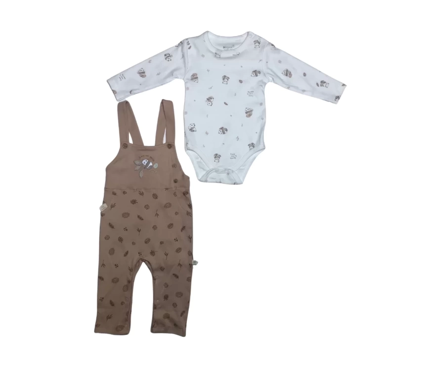 Bibaby Biorganic Love  Our Earth Salopet 60786 Mocha