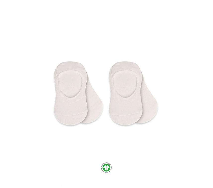Bistyle 2li Penye Babet Silikonlu Basic Çorap 30104 Ekru Ekru