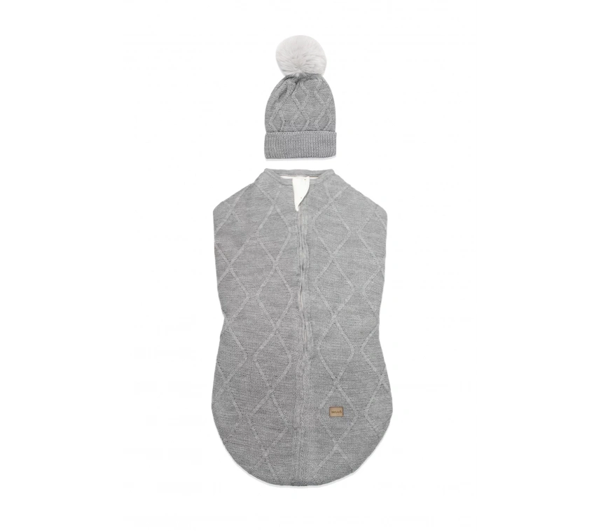 Bistyle Baby İn Swadding Triko Kundak 75108 Gri