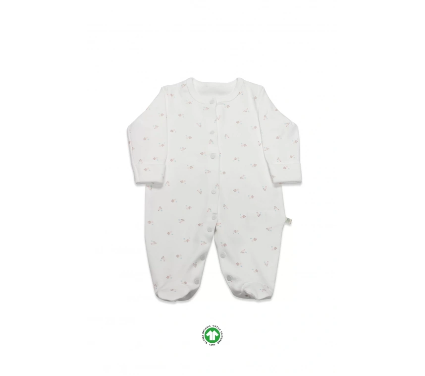 Bistyle Grow İn Love Bebe Tulum 15103 Pembe Ekru