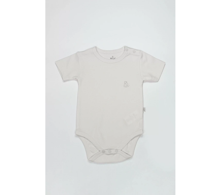 Bistyle Organik Natural Basic Style Yarım Kol Body Bs17103 Ekru