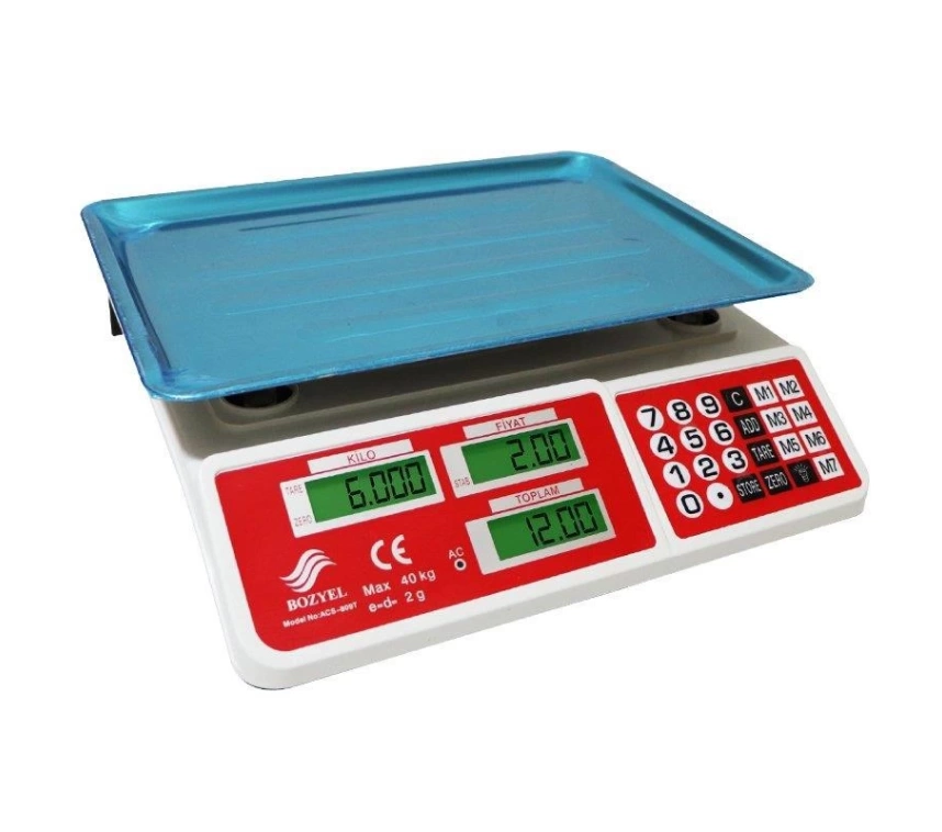 Bozyel ACS-809T 40 Kg Elektronik Terazi
