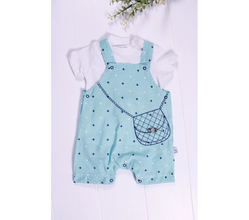 Canta Desenli Badili Kız Bebek Tulumu