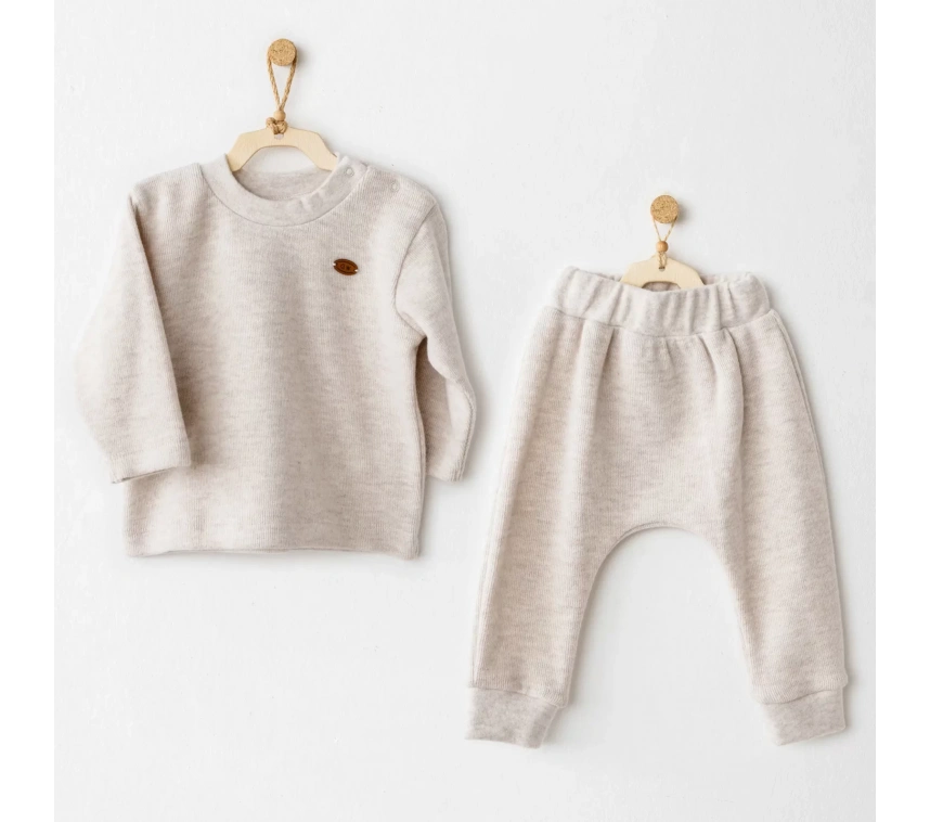 Casual 2li Takım Beige