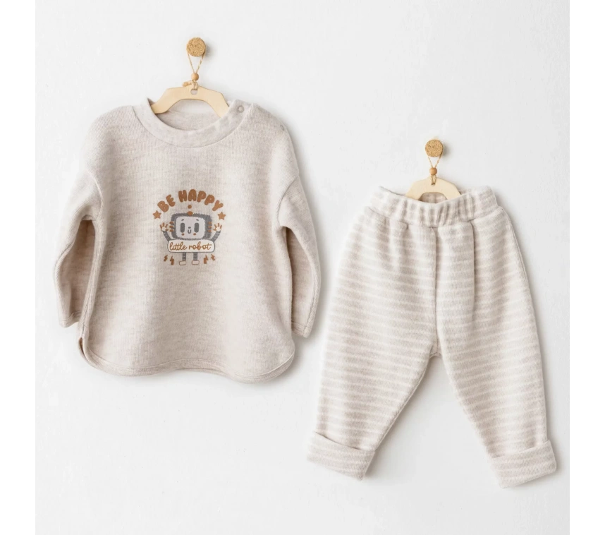 Casual 2li Takım Beige