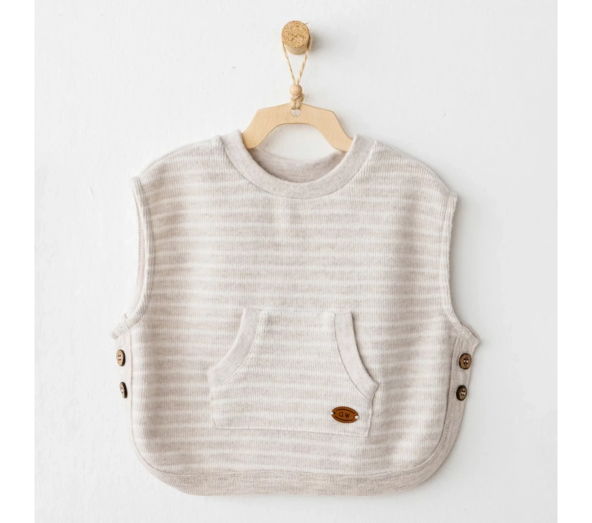 Casual Yelek Beige