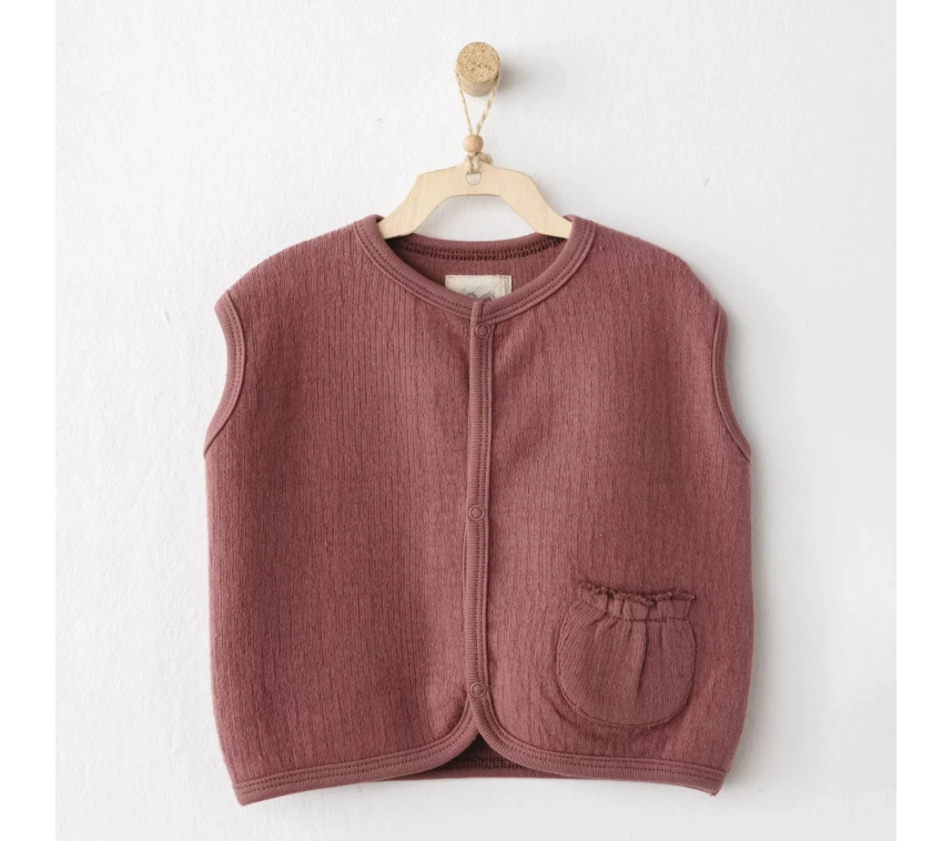 Casual Yelek Dusky Rose