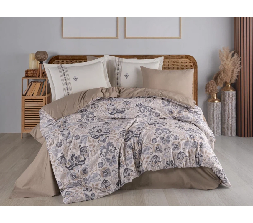 Çift Kişilik Poplin Nev Anabel Gri