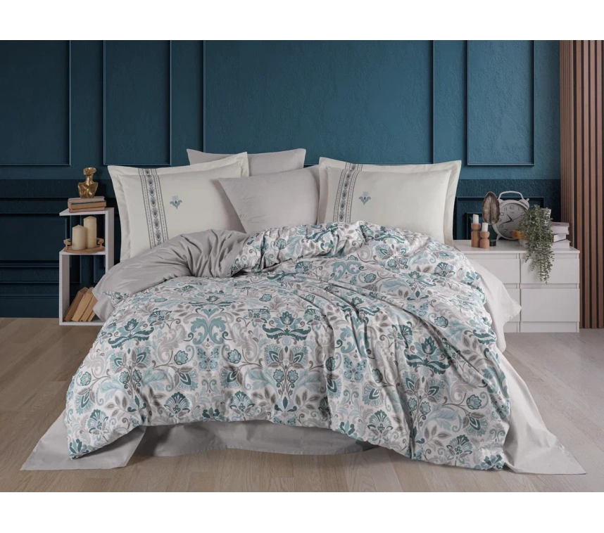 Çift Kişilik Poplin Nev Anabel Turkuaz