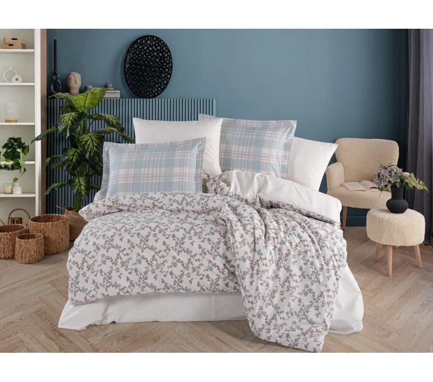 Çift Kişilik Poplin Nev Lola Mavi