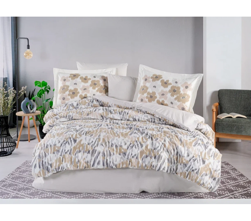 Çift Kişilik Poplin Nev Penny Taş