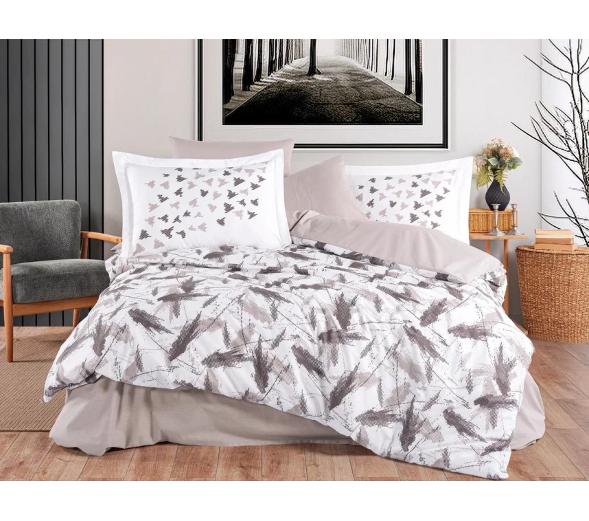 Çift Kişilik Poplin Nev Silva Taş