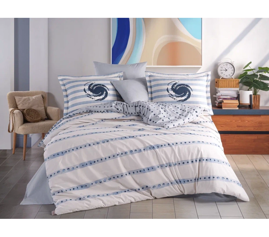 Çift Kişilik Poplin Nev Squall Deniz