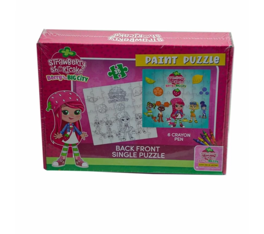 CK7880 Çilek Kız  Boyamalı  Puzzle -Utku