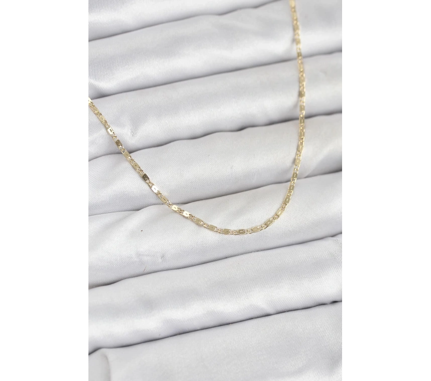 CM 14K Gold Renk Ezme Zincir Model 60 cm Kadın Kolye