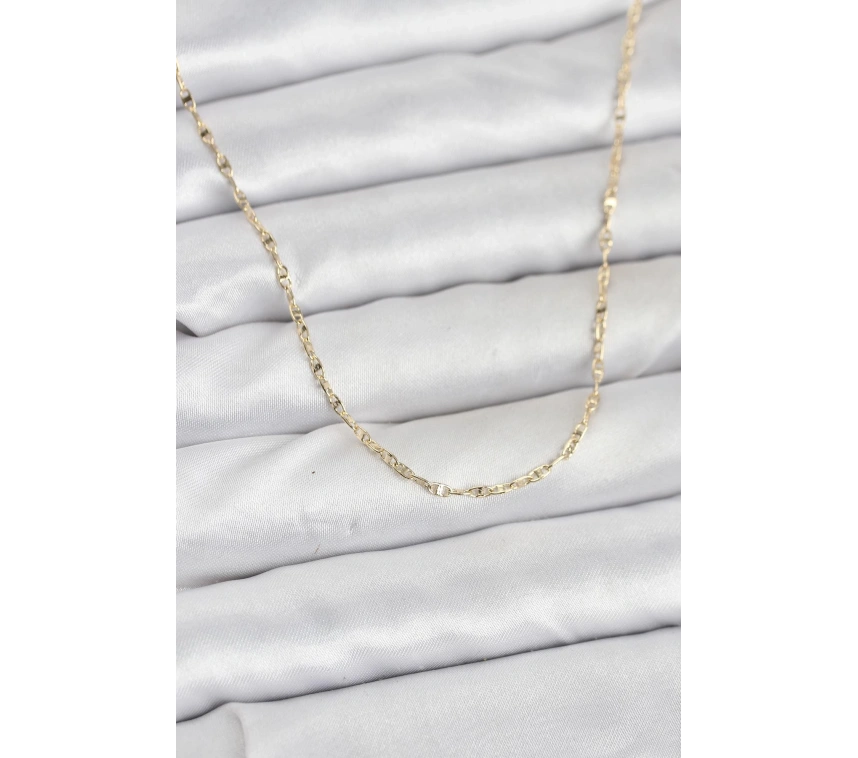 CM 14K Gold Renk Gemici Zincir Model 60 cm Kadın Kolye