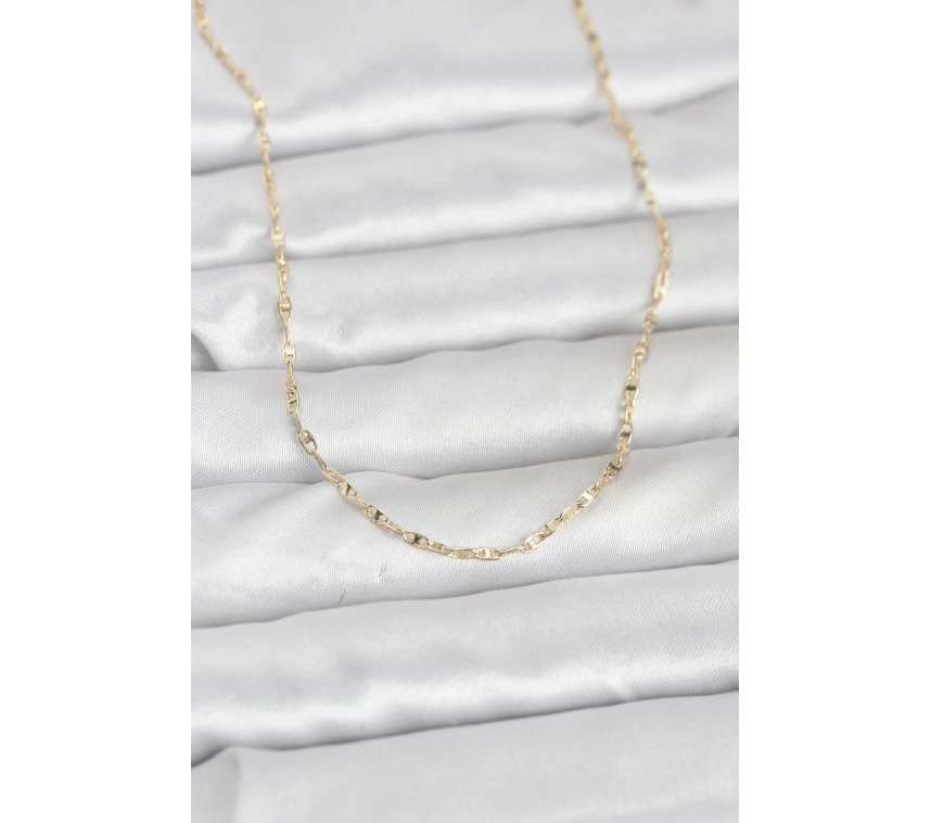 CM 14K Gold Renk Gemici Zincir Model 60 cm Kadın Kolye