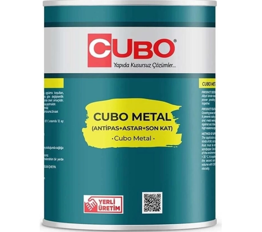 Cubo Metal Pas Boyası Nefti Yeşil 0,75 Litre