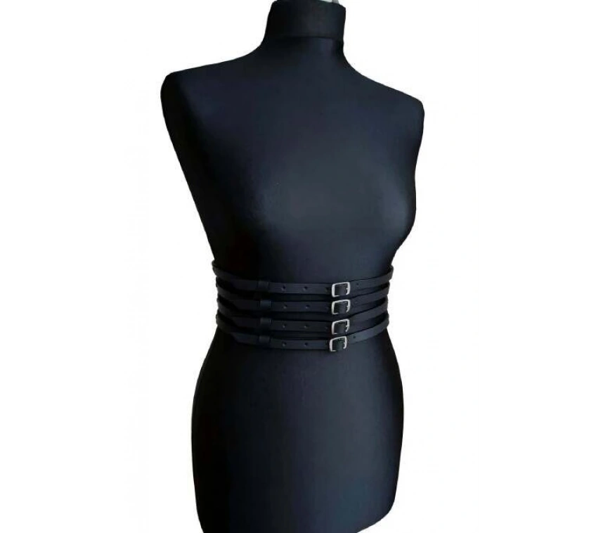 Deri Bayan Deri Dört Sırakı Bel Kemer - Brf910