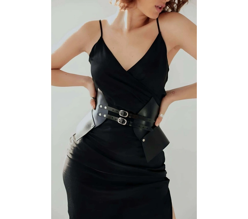 Deri Elbise Üzeri Kemer, Şık Elbise Kemeri - Brf1010