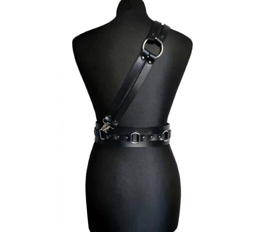 Deri Omuzdan Bağlamalı Bel Kemer  Harness  - Brf915