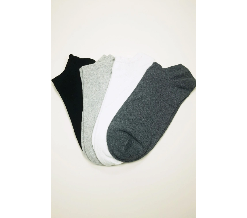 Dikişsiz Erkek Bilek Çorap Dört Mevsim Yumuşak Doku 4 Çift