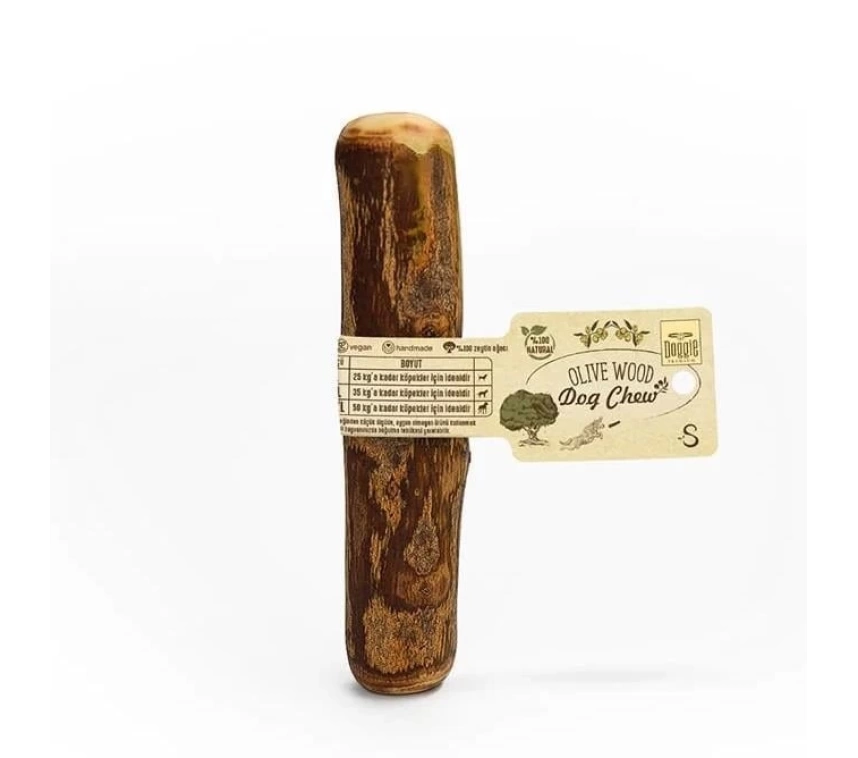 Doğal Zeytin Ağacı Çiğnenebilen Köpek Oyuncağı S 14 x 2 cm - 10 kg