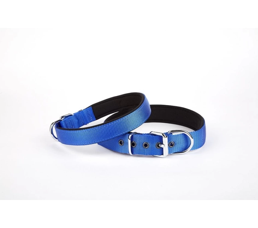 Dokuma Köpek Boyun Tasması 45-52 cm Mavi