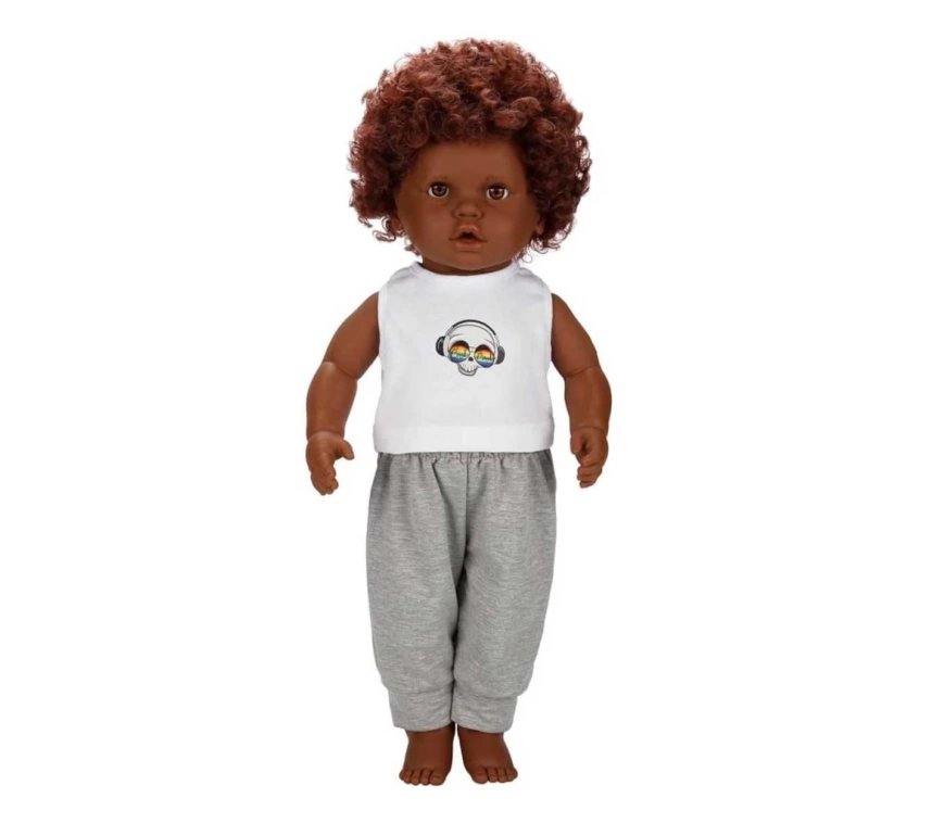 Dollzn More Dada Kıvırcık Saçlı Bebek 60 cm