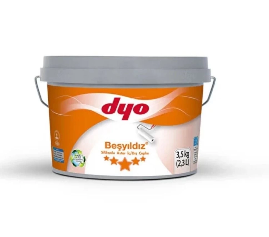 Dyo Beşyıldız Silikonlu İç Dış Astar 3,5 Kg Beyaz