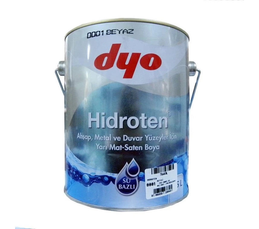 Dyo Hidroten Yarı Mat Sentetik Metal Ahşap Boyası 2,5 Litre