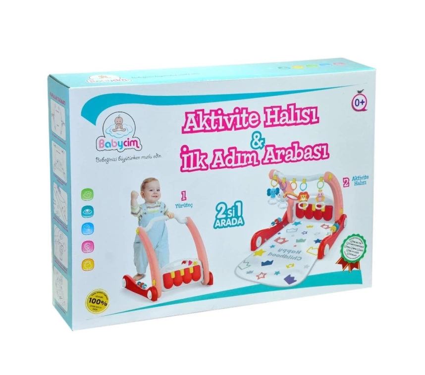 E0634 AKTİVİTE HALISI İLK ADIM ARABASI PEMBE