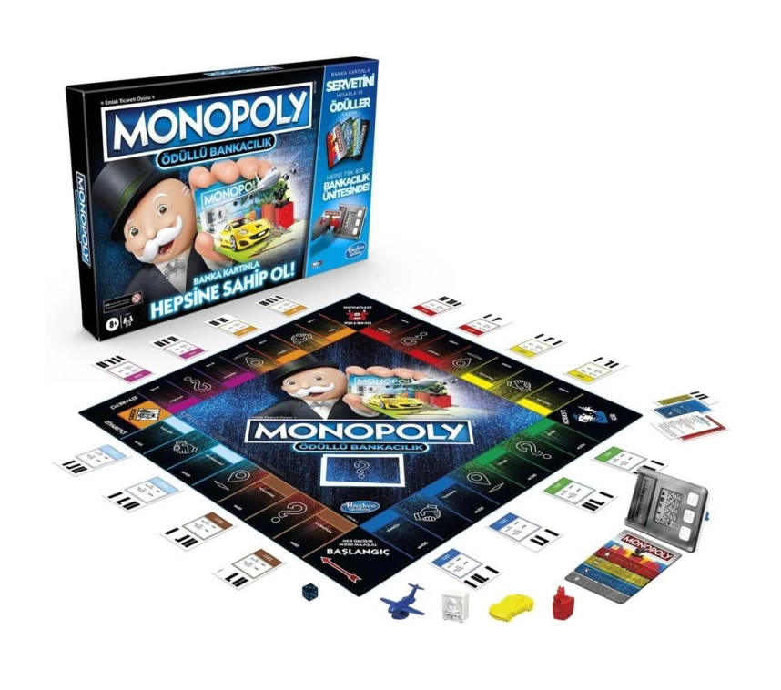 E8978 Hasbro Gaming - Monopoly Ödüllü Bankacılık +8 yaş
