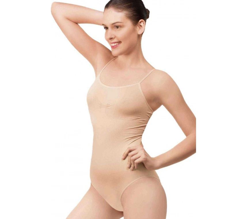 Elit Life Kadın Ten İnce Dikişsiz Askı Body Zıbın Atlet 874