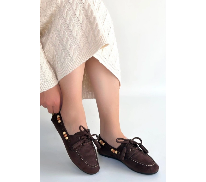 Elora Kahve Süet Babet