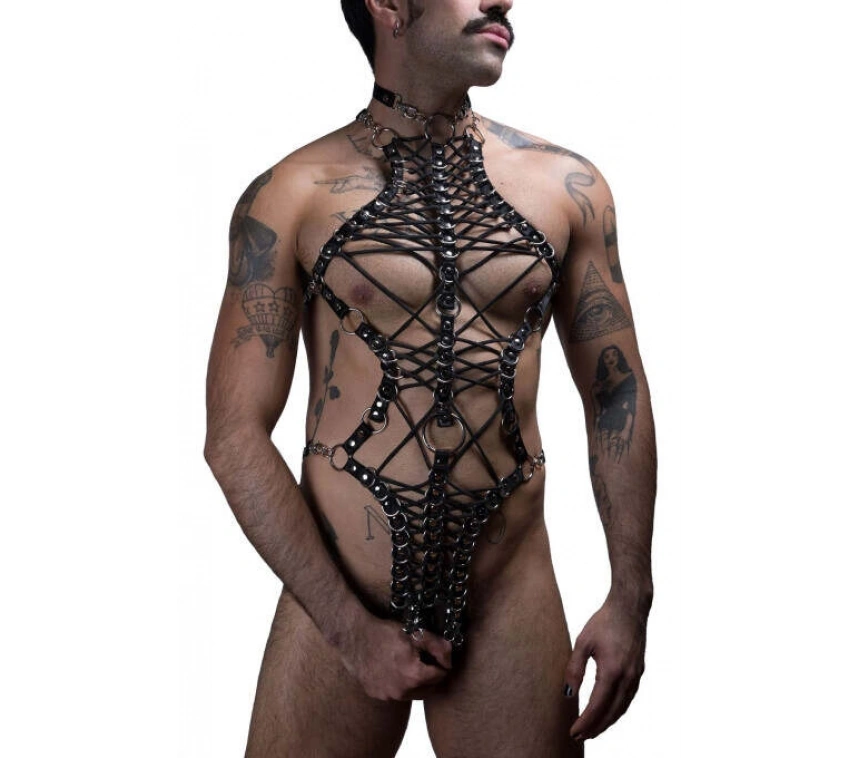 Erkek Lastik Body Harness - Brfm186