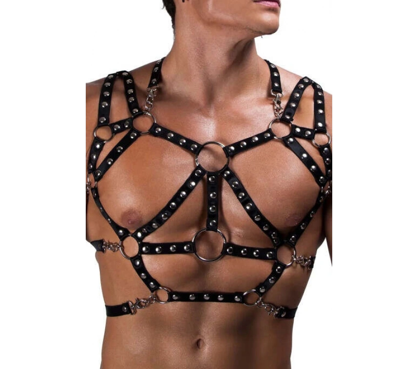 Erkek Lastik Göğüs Harness - Brfm191