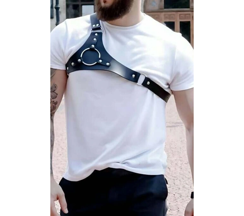 Erkek Tek Omuzdan Askılı Deri Aksesuarı - Brfm127