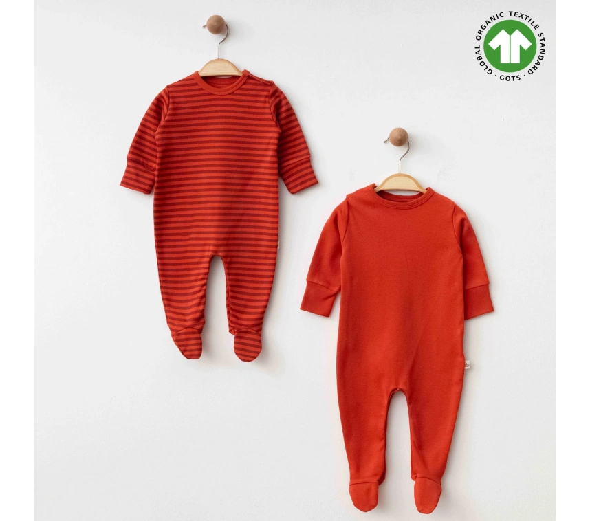 Eslenza Baby Organik 2li Tulum 0048 Kiremit