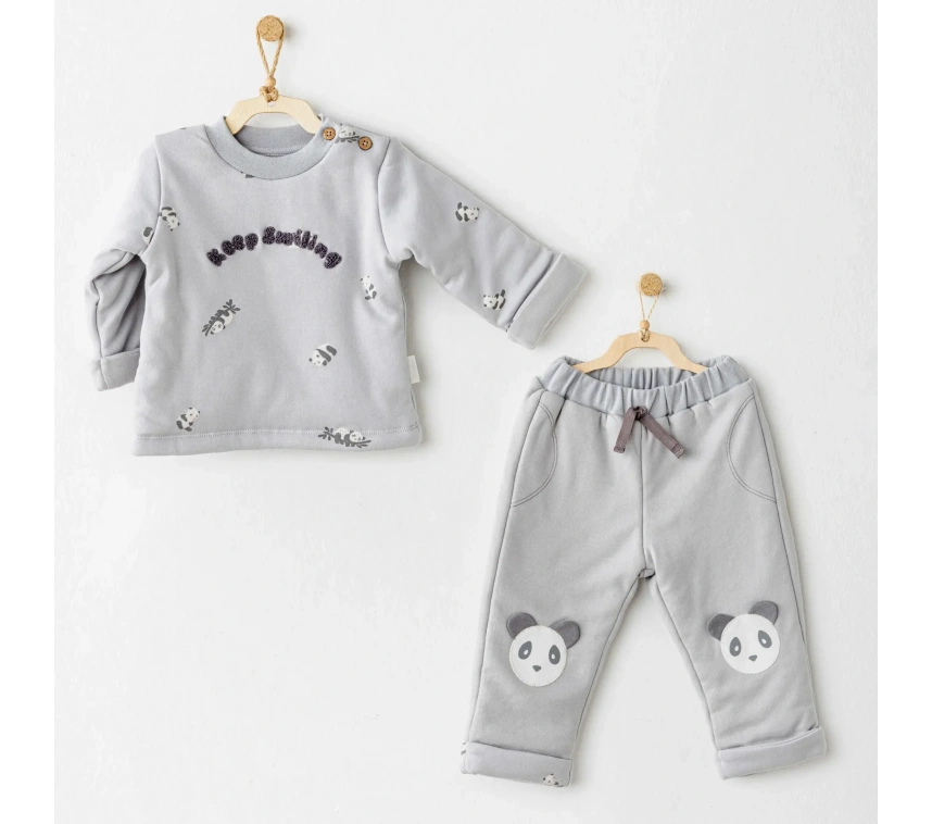 Fiber Keep Smiling 2li Takım Grey