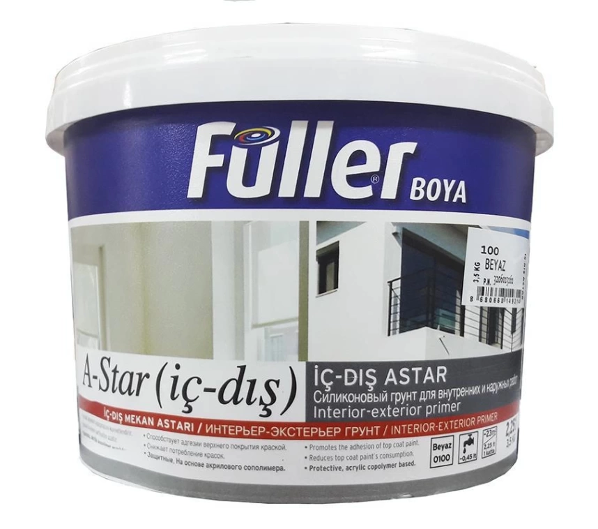Füller A-Star İç Dış Cephe Astar 3,5 Kg Beyaz