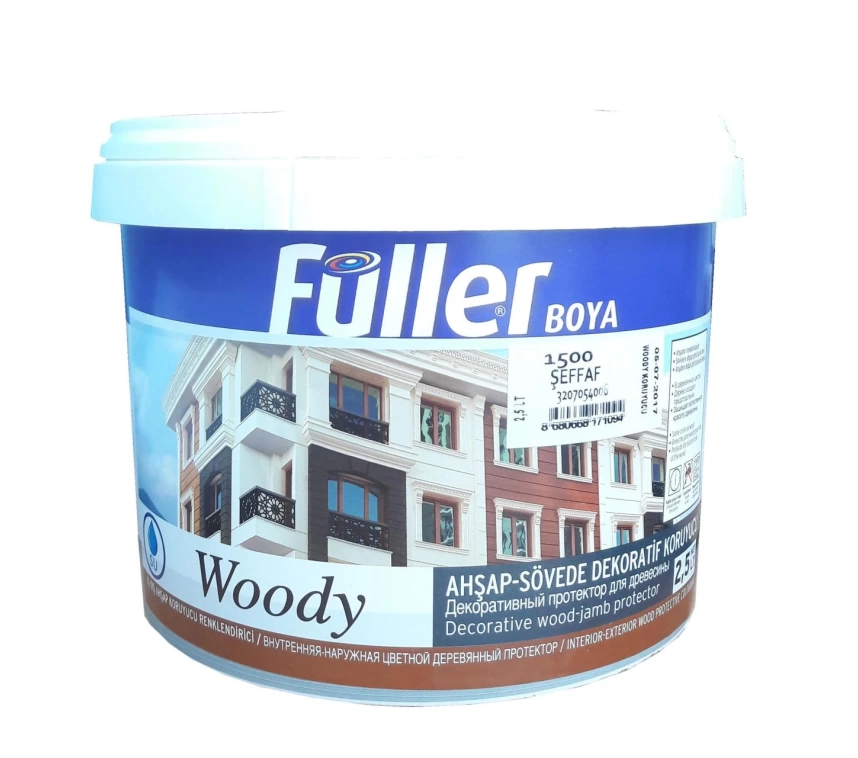 Füller Woody Su Bazlı Şeffaf Vernik 2,5 Litre