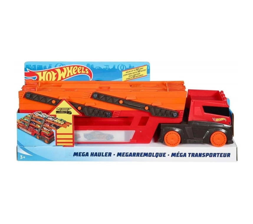 GHR48 Hot Wheels Mega Tır (Kırmızı-Turuncu)