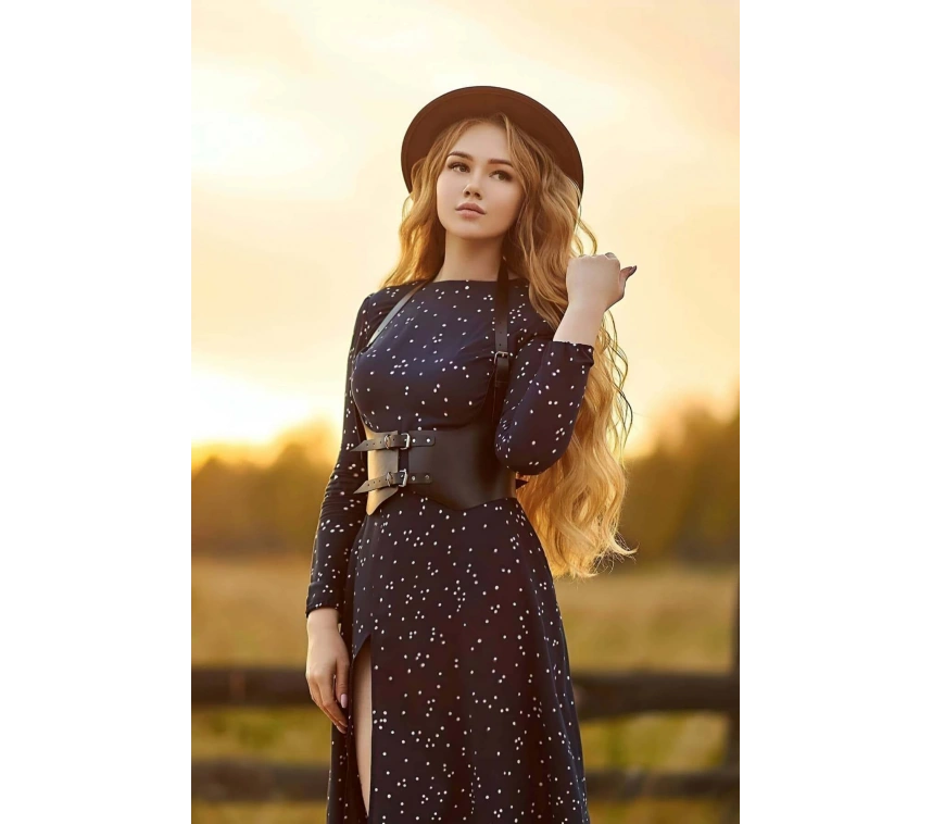 Göğüs Altı Detaylı Şık Elbise Kemeri - Brf612