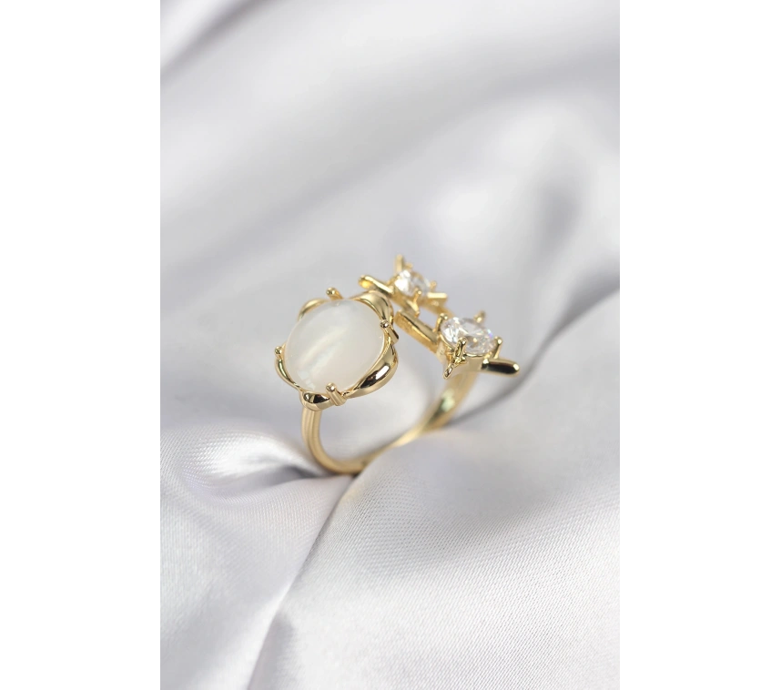 Gold Renk Kutup Yıldızı Model Kadın Yüzük